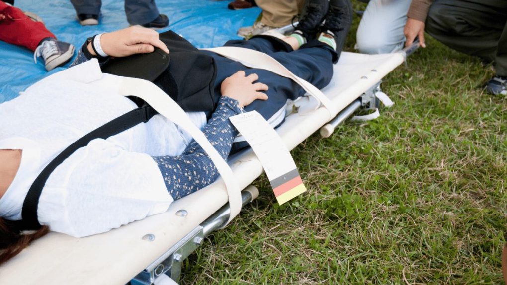 救急搬送の様子