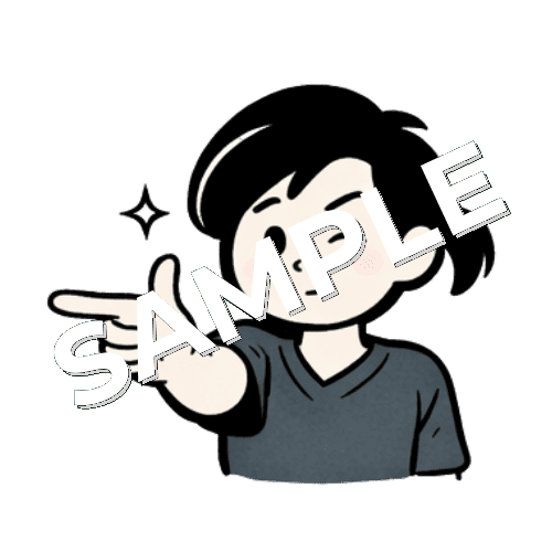 キラーンのポーズをする女性鍼灸師のイラスト