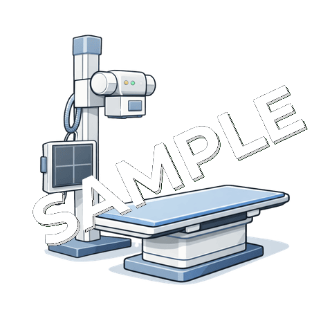 レントゲン機器のイラスト