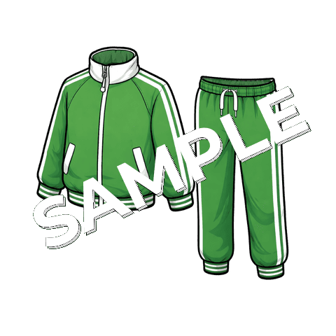 ジャージ（緑）のイラスト