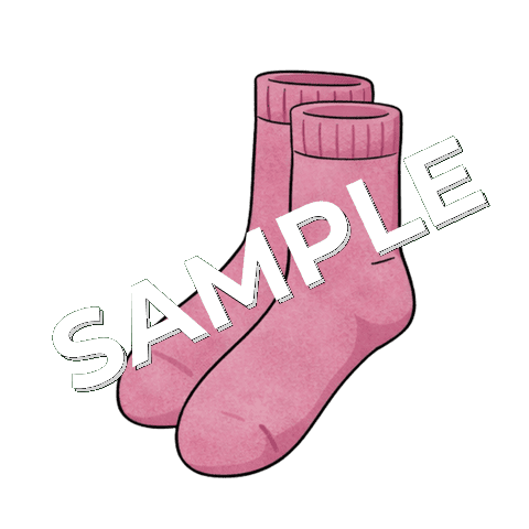 靴下（ピンク）のイラスト