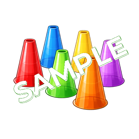 アクリルコーンのイラスト