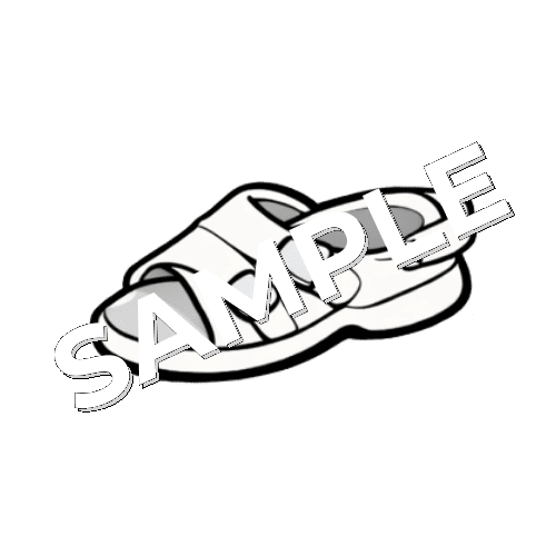 中敷きが白色のナースサンダルのイラスト