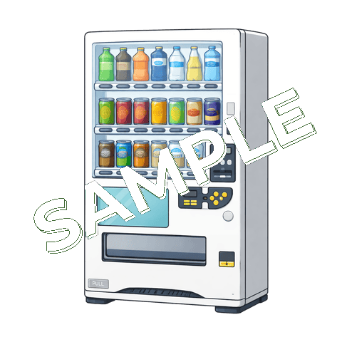自動販売機のイラスト