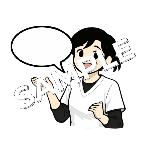 吹き出し付きの何かを説明している女性あん摩マッサージ指圧師のイラスト