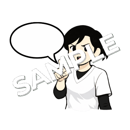 吹き出し付きの注意を促す表情の女性あん摩マッサージ指圧師のイラスト