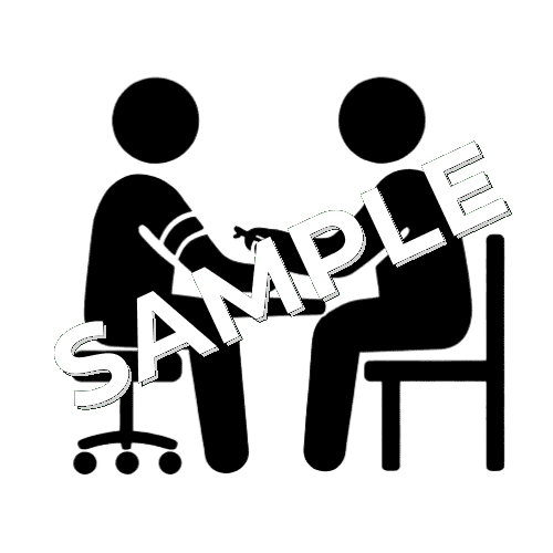 採血中のピクトグラム