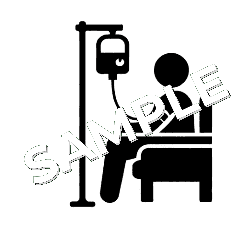 点滴中のピクトグラム