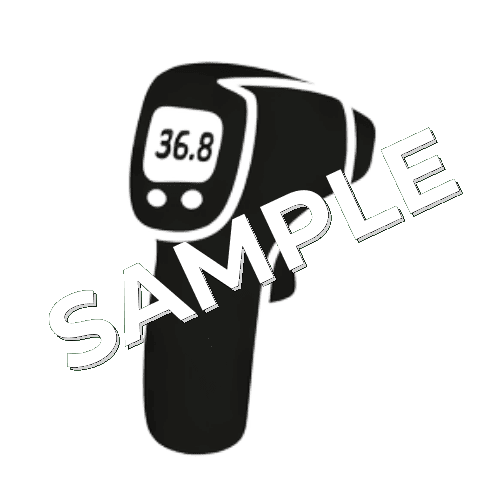 非接触体温計のピクトグラム