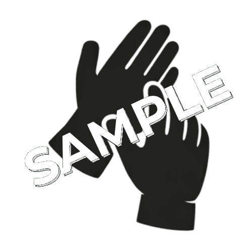 医療用手袋のピクトグラム