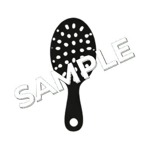 ヘアブラシのピクトグラム