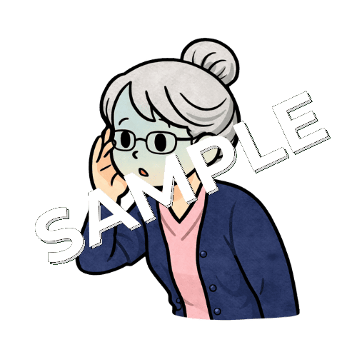 青ざめるベテラン女性看護師のイラスト