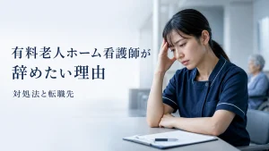 有料老人ホームで働く看護師が辞めたくなる理由は？対処法と転職先を解説 イメージ