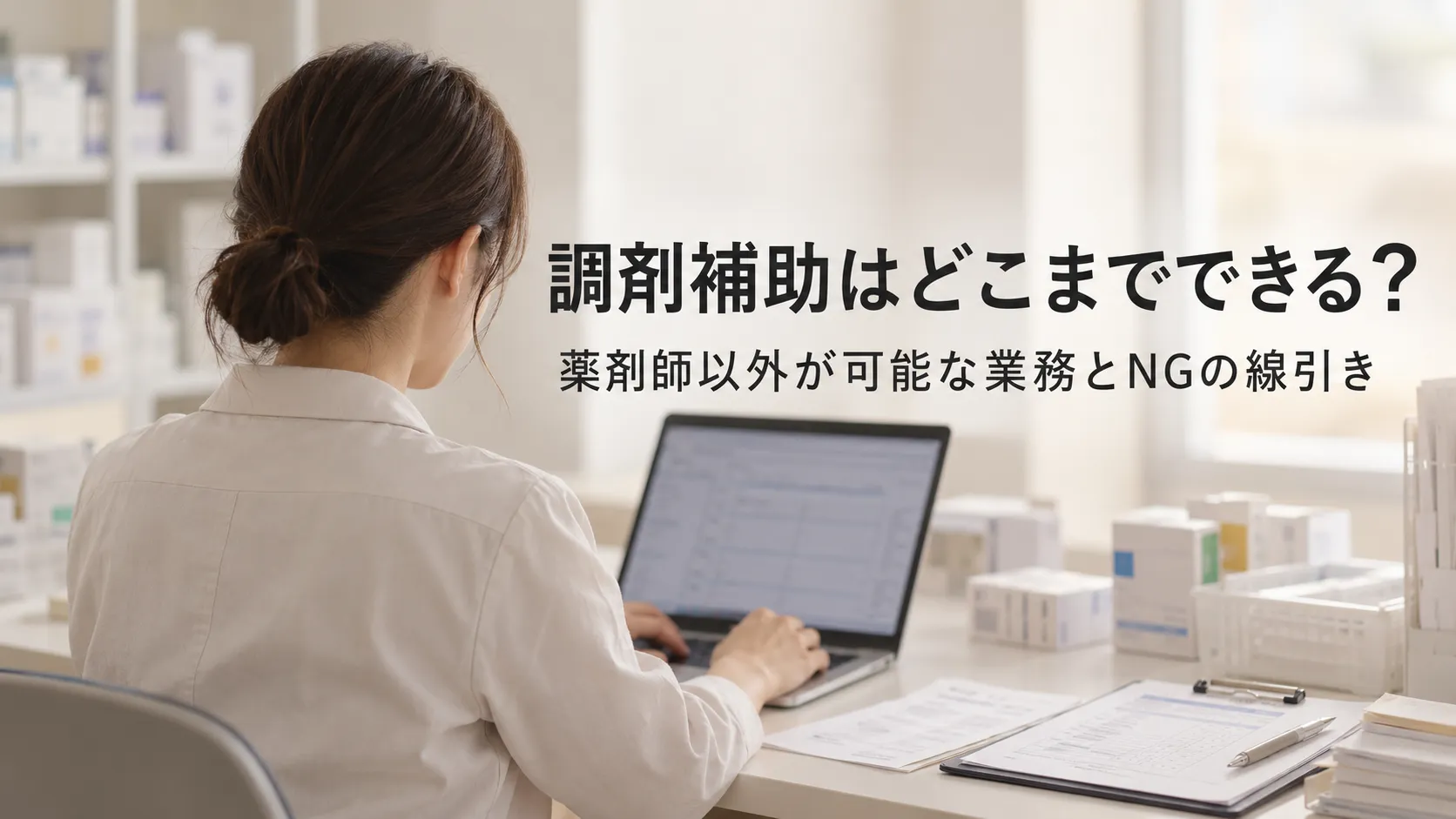 調剤補助はどこまでできる？薬剤師以外が可能な業務とNGの線引き イメージ